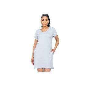 Midi dress with pockets comfortable casual v neck fashion nova shein